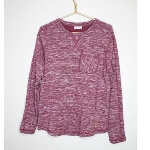 Tentree Pocket Crew Neck Burgundy Medium